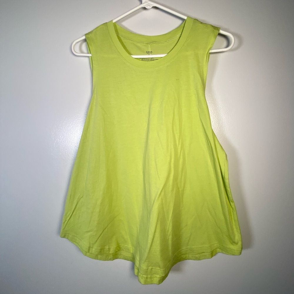 New! Aqua Bright Lime Tank Top